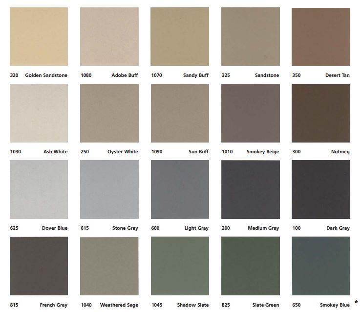 Concrete Color Chart