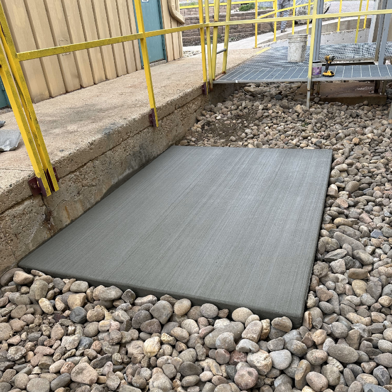 hvac pad, commercial concrete pad, commercial concrete hvac pad, utility pad