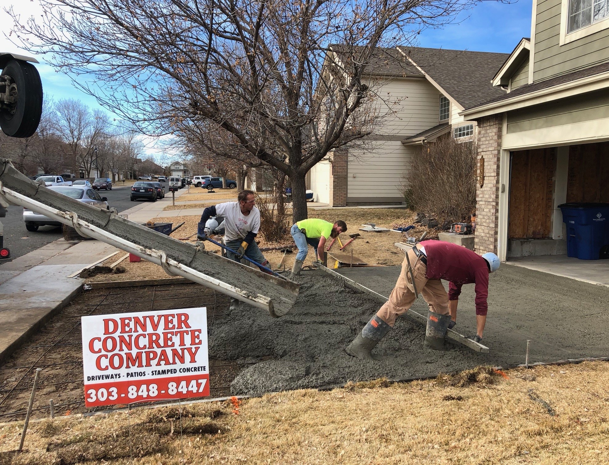 Denver driveway replacement, new driveway, concrete driveway
