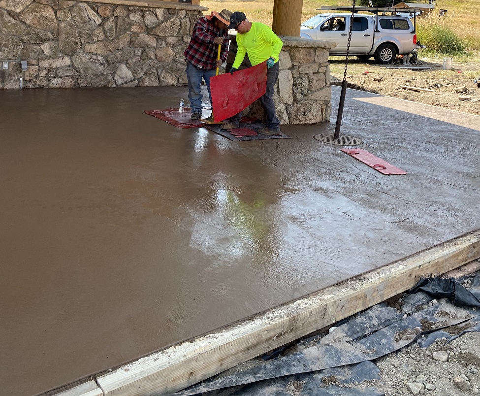 stamped concrete, colored concrete, eldora colorado stamped concrete, eldora colorado