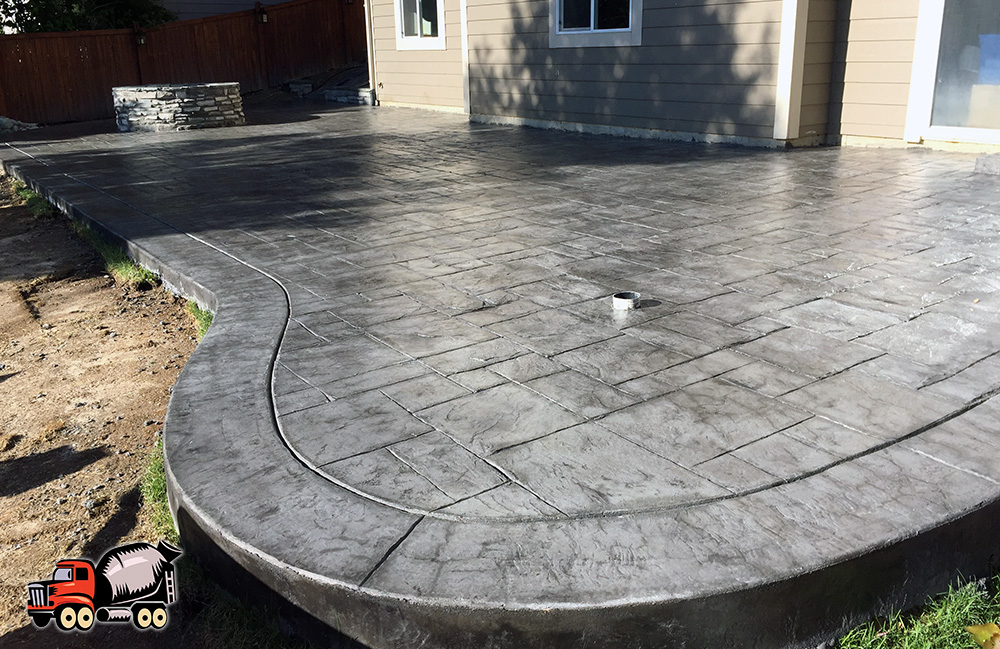 stamped concrete patio