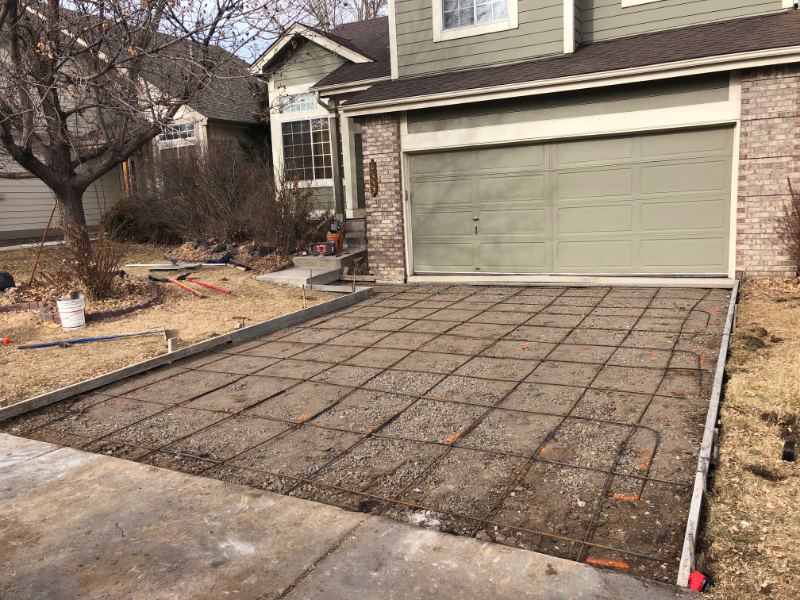 Driveway replacement rebar grid denver driveway, driveway replacement, driveway contractor denver, new driveway company, concrete company denver, concrete contractor denver, driveway replacement contractor near me