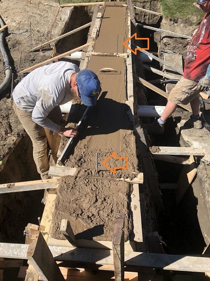 Concrete pour for the Polo Club North dam