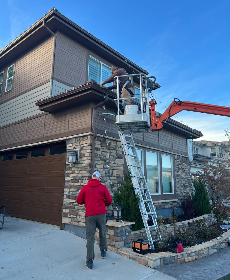 christmas lights denver, denver christmas light professionals, christmas light company, christmas light installs