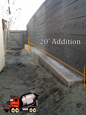 concrete retaining wall