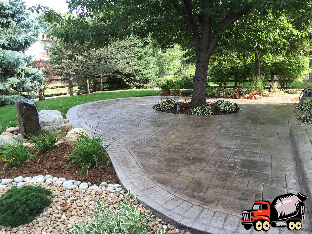 Stamped Concrete Patio - Denver Concrete Company